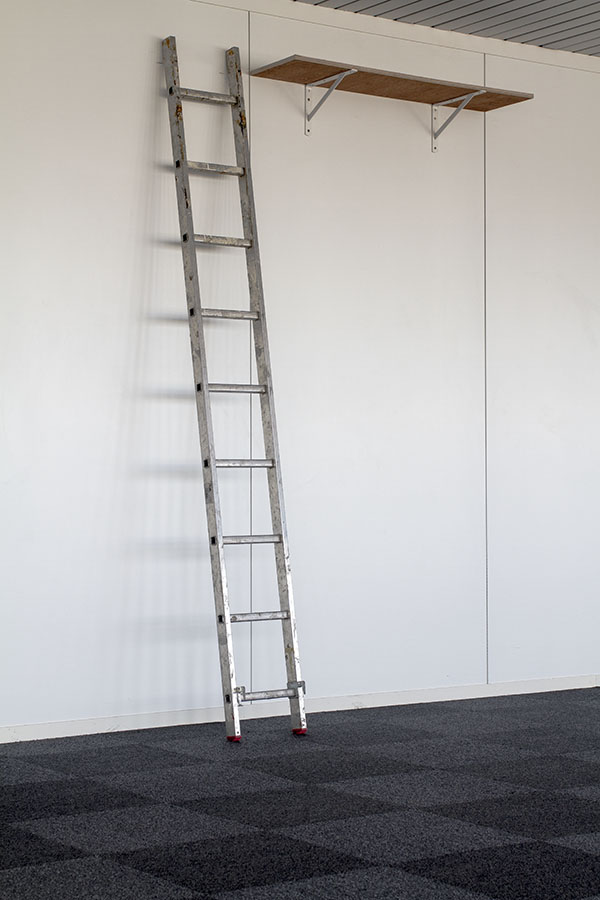 ladder shelf untitled wolke w-o-l-k-e AiR brussels © katherina heil